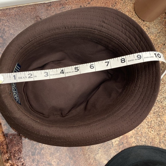 2 Fedora Hats brown/black. Pinch style Levi’s Strauss co. Cotton - Picture 10 of 12